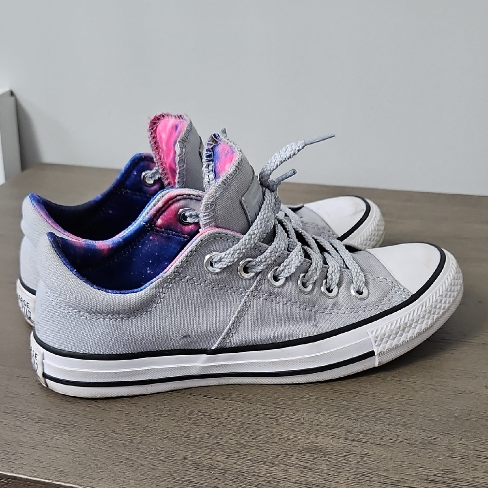Converse Gray Sneakers with Cosmic Interior